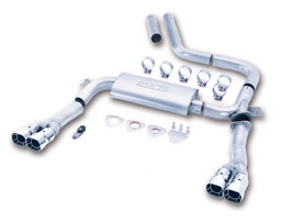 S-Type Cat-Back for Camaro Z28 & Firebird Trans Am, view 2, Borla 14780