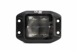 3-Inch Cube LED Light with Flood Pattern & Flush Mount, view 2, DV8 Offroad BE3FMW40W