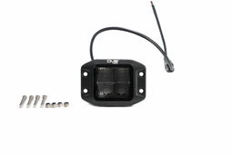 3-Inch Cube LED Light with Flood Pattern & Flush Mount, view 3, DV8 Offroad BE3FMW40W