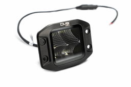 3-Inch Cube LED Light with Flood Pattern & Flush Mount, view 4, DV8 Offroad BE3FMW40W