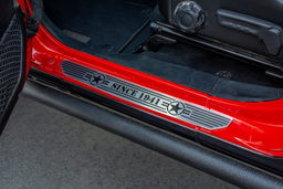 Front Sill Plates with Since 1942 Logo, Wrangler JL & Gladiator, view 2, DV8 Offroad D-JL-180014-STR2