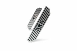 Rear Sill Plates with Since 1942 Logo for Jeep Wrangler JL, view 3, DV8 Offroad D-JL-180014-STR4