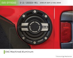 DV8 Offroad Fuel Door D-JL-190004-MIL, view 5