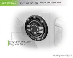 DV8 Offroad Fuel Door D-JL-190004-MIL, view 6