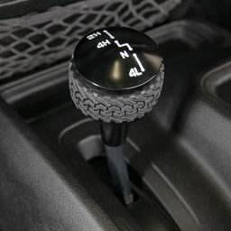 4WD Shift Knob for Jeep Wrangler JK, Black, view 3, DV8 Offroad D-JP-180011-BK