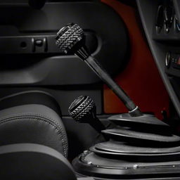 6-Speed Shift Knob for Jeep Wrangler JK (2011-2018), Black, view 3, DV8 Offroad D-JP-181112-BK
