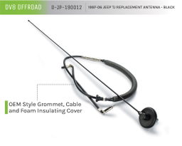 DV8 Offroad Replacement Antenna; Black D-JP-190012, view 6
