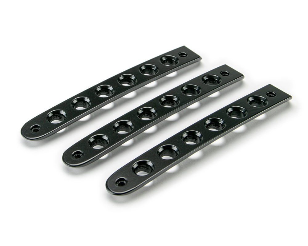 DV8 Offroad Door Handle Inserts for Jeep Wrangler JK, Black, 3 Pieces