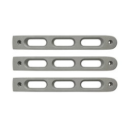 Slot Door Handle Inserts for Wrangler JK, Silver, 3 Pieces, view 3, DV8 Offroad D-JP-190026-AL-3