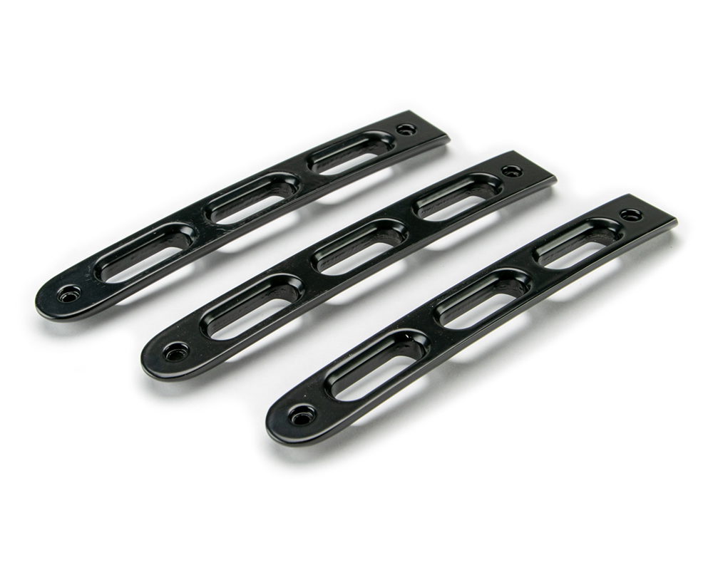DV8 Offroad Slot Door Handle Inserts for Wrangler JK, Black, 3 Pieces