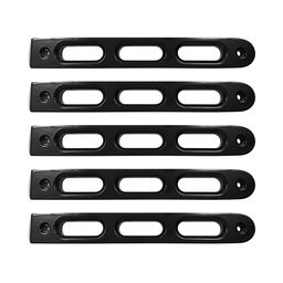 Slot Door Handle Inserts for Wrangler JK, Black, 5 Pieces, view 3, DV8 Offroad D-JP-190026-BK-5