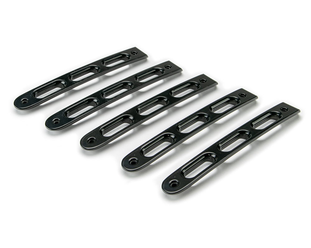 DV8 Offroad Slot Door Handle Inserts for Wrangler JK, Black, 5 Pieces