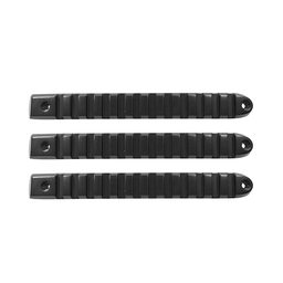 Rail Door Handle Inserts for Wrangler JK, Black, 3 Pieces, view 2, DV8 Offroad D-JP-190028-BK-3