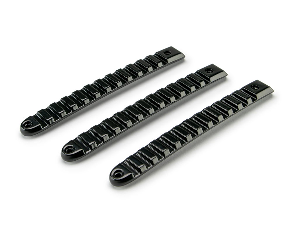 DV8 Offroad Rail Door Handle Inserts for Wrangler JK, Black, 3 Pieces
