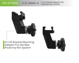 DV8 Offroad Hi Lift Mount Bracket D-JP-190056-JK, view 6