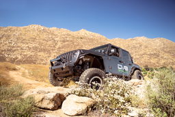 DV8 Offroad FS-25 Stubby Front Bumper with Plated Bull Bar FBJL-06, view 6