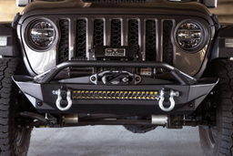 FS-1 Series Stubby Front Bumper for Wrangler & Gladiator, view 2, DV8 Offroad FBJL-11