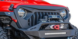Replacement Grille for Wrangler JL & Gladiator, Black, view 4, DV8 Offroad GRJL-01