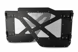 Rear Half Door with Aluminum Mesh, Wrangler JL & Gladiator, view 5, DV8 Offroad HDJL-01R