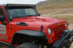 Heat Dispersion Hood for Jeep Wrangler JK, view 4, DV8 Offroad HDMB07-02