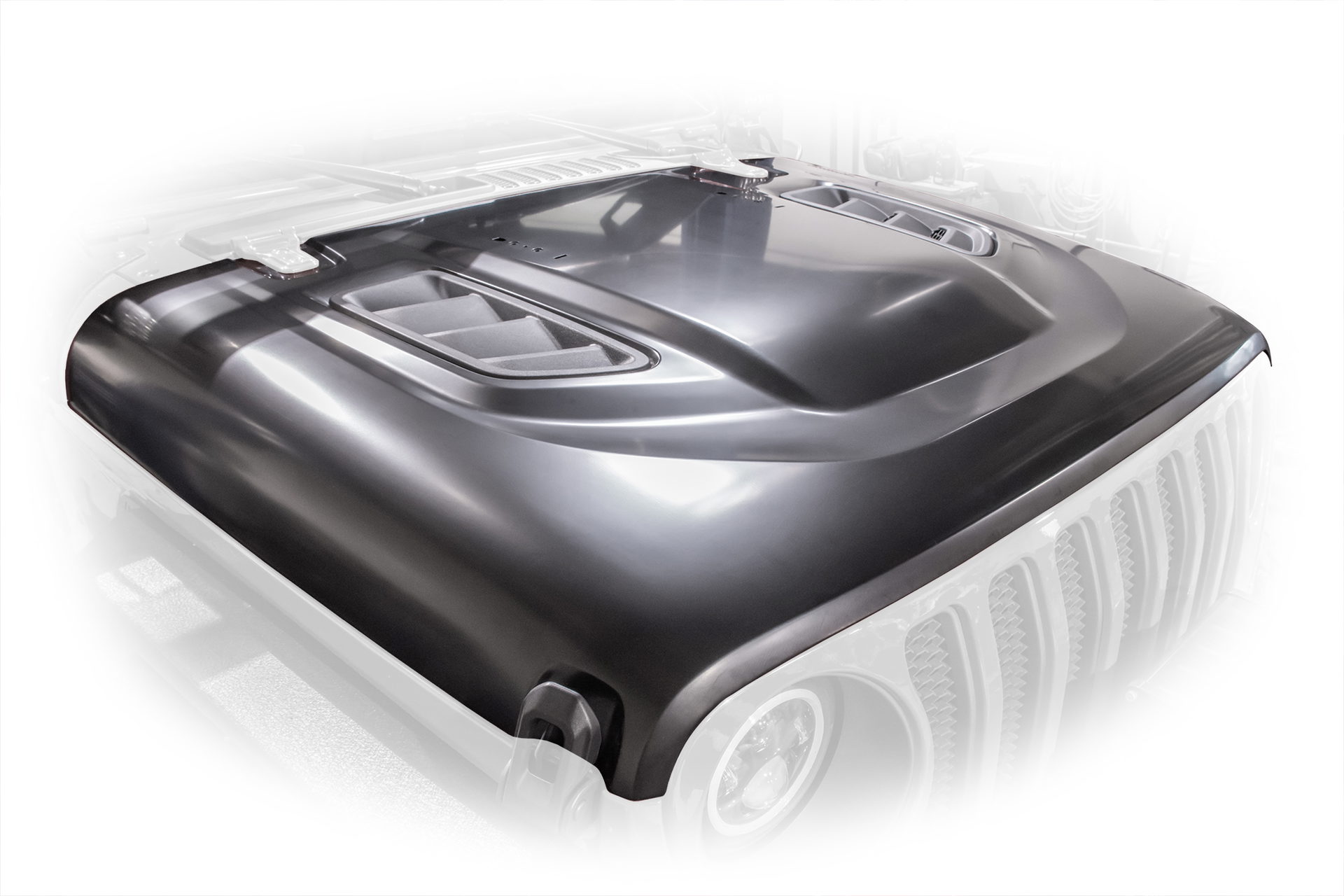DV8 Offroad Rubicon Replica Hood for Wrangler JL & Gladiator