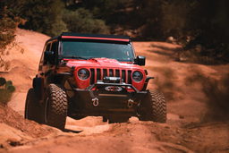 LED Headlights for Wrangler JL & Gladiator, Chrome, view 2, DV8 Offroad HLCJL-01