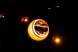 LED Headlights for Wrangler JL & Gladiator, Chrome, view 3, DV8 Offroad HLCJL-01