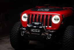 LED Headlights for Wrangler JL & Gladiator, Chrome, view 5, DV8 Offroad HLCJL-01