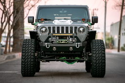 LED Headlights for Wrangler JL & Gladiator, Black, view 3, DV8 Offroad HLCJL-02