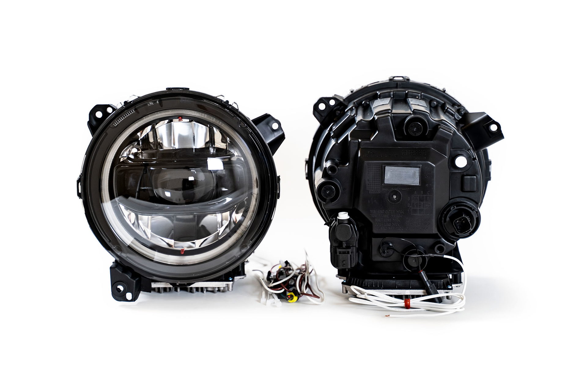 DV8 Offroad LED Headlights for Wrangler JL & Gladiator, Black