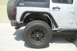 Rear Inner Fenders for Jeep Wrangler JK, Black, view 6, DV8 Offroad INFEND-01RB