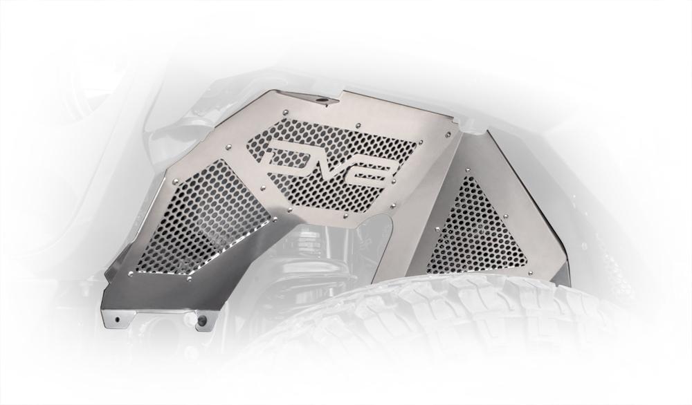 DV8 Offroad Front Inner Fenders for Wrangler JL & Gladiator, Black