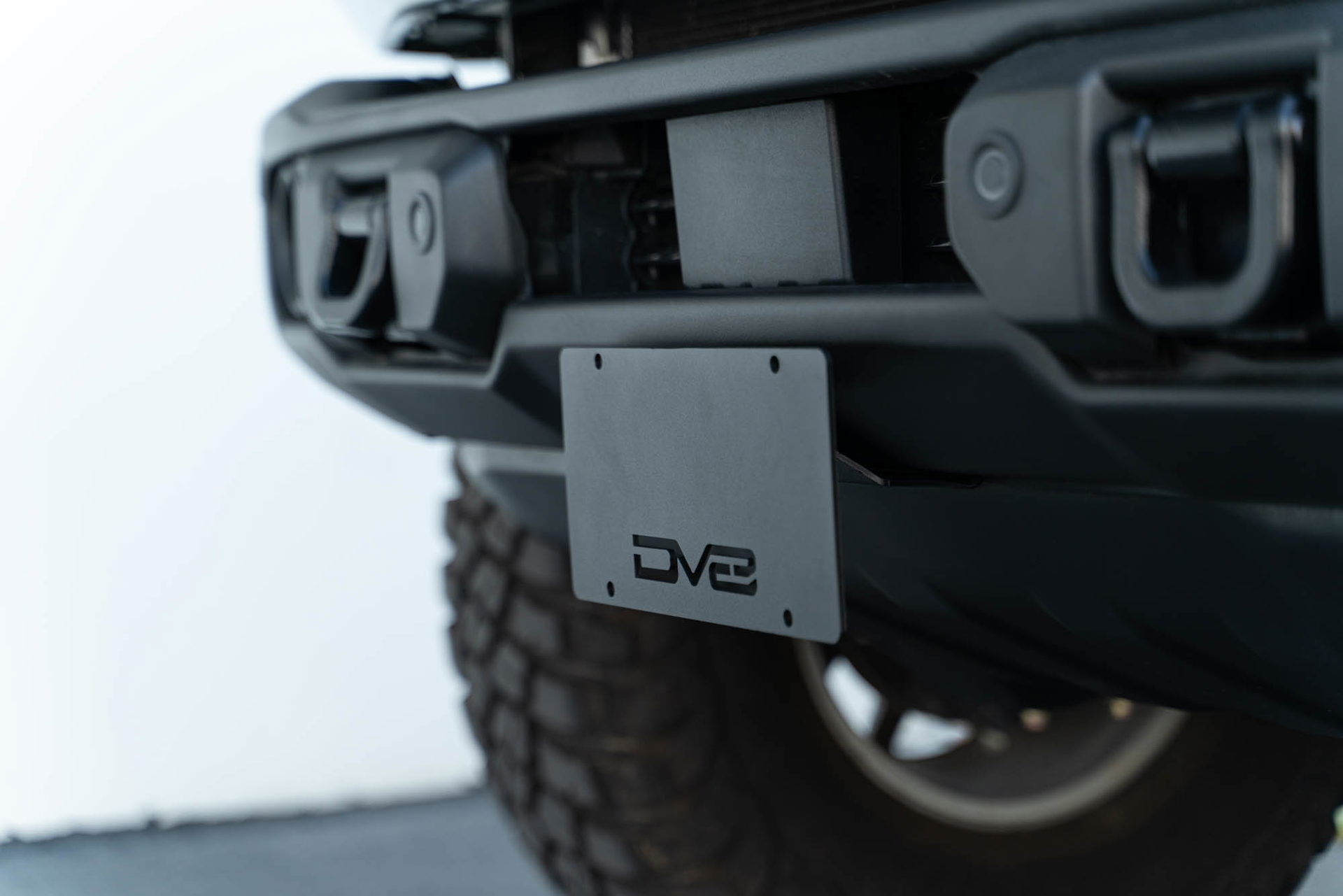 DV8 Offroad Front License Plate Mount for Ford Bronco Capable Bumper