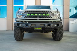 Slanted Front License Plate Mount for Ford Bronco, view 4, DV8 Offroad LPBR-05