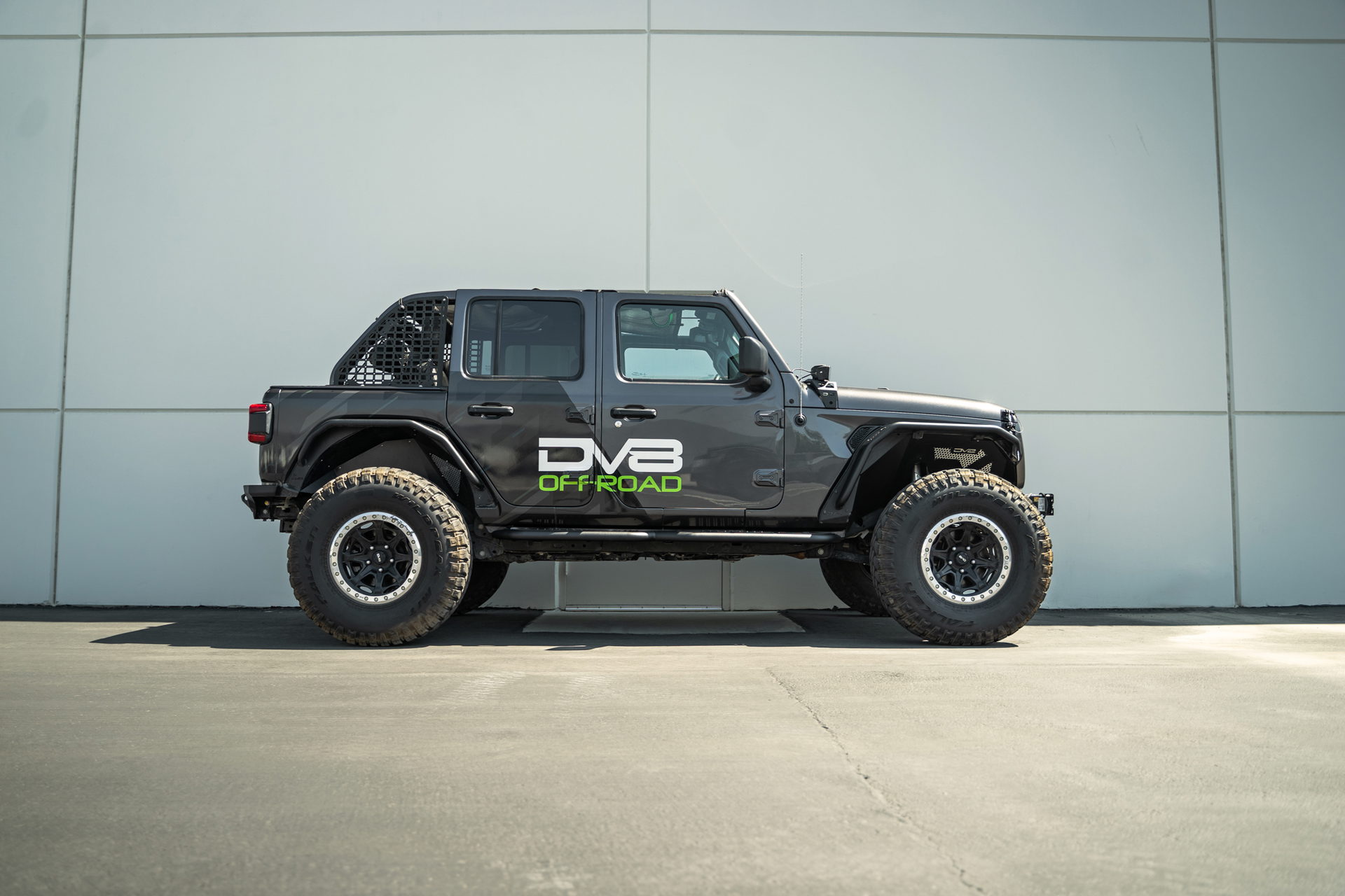 DV8 Offroad OE Plus 4-Door Side Steps for Jeep Wrangler JL