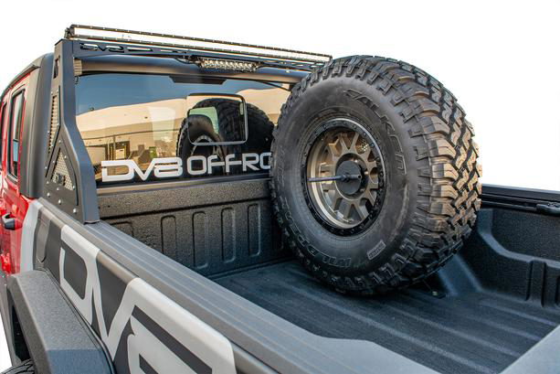 DV8 Offroad Stand Up Spare Tire Mount for Jeep Gladiator