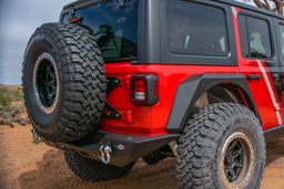 Tailgate Mounted Tire Carrier for Jeep Wrangler JL, view 2, DV8 Offroad TCJL-01