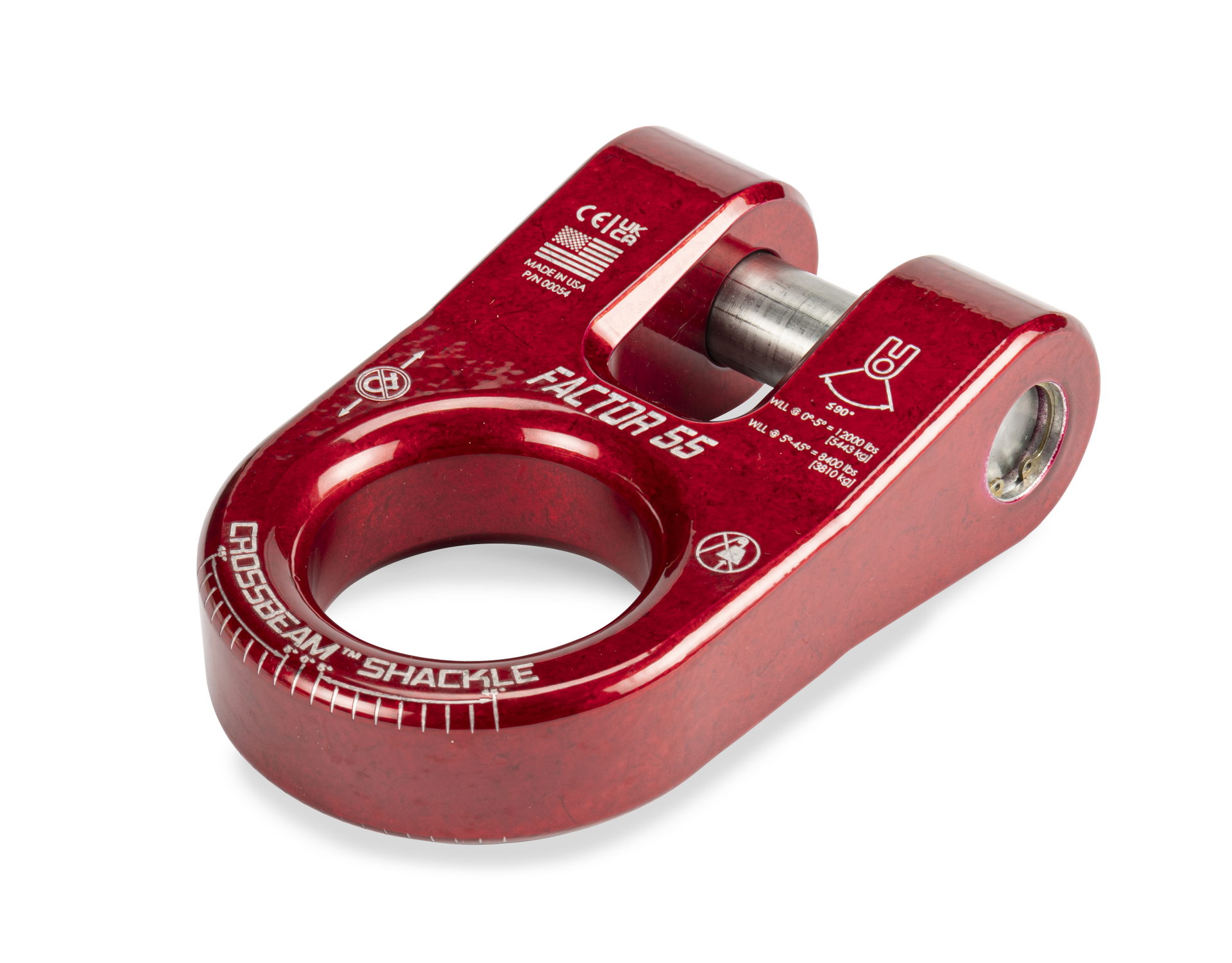 Factor 55 CrossBeam Shackle, Red