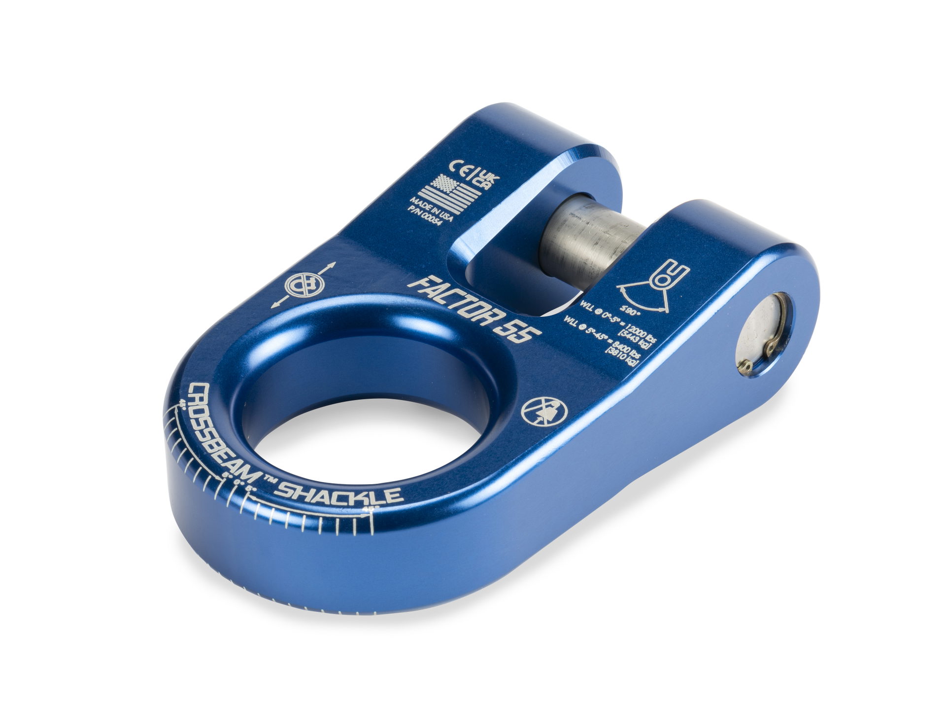 Factor 55 CrossBeam Shackle, Blue