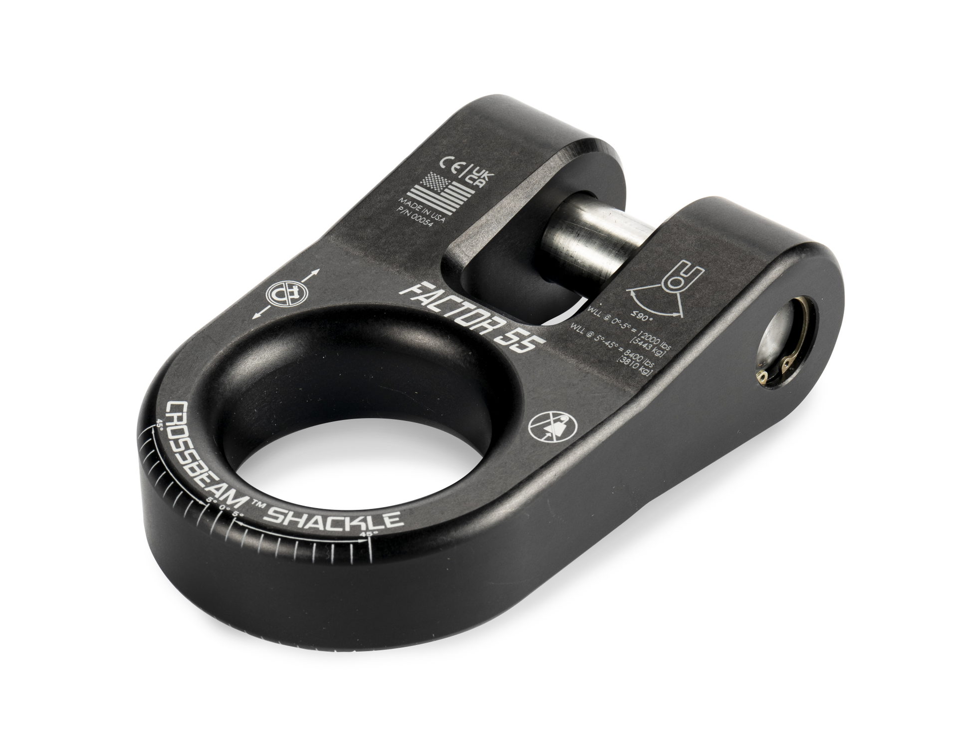 Factor 55 CrossBeam Shackle, Black
