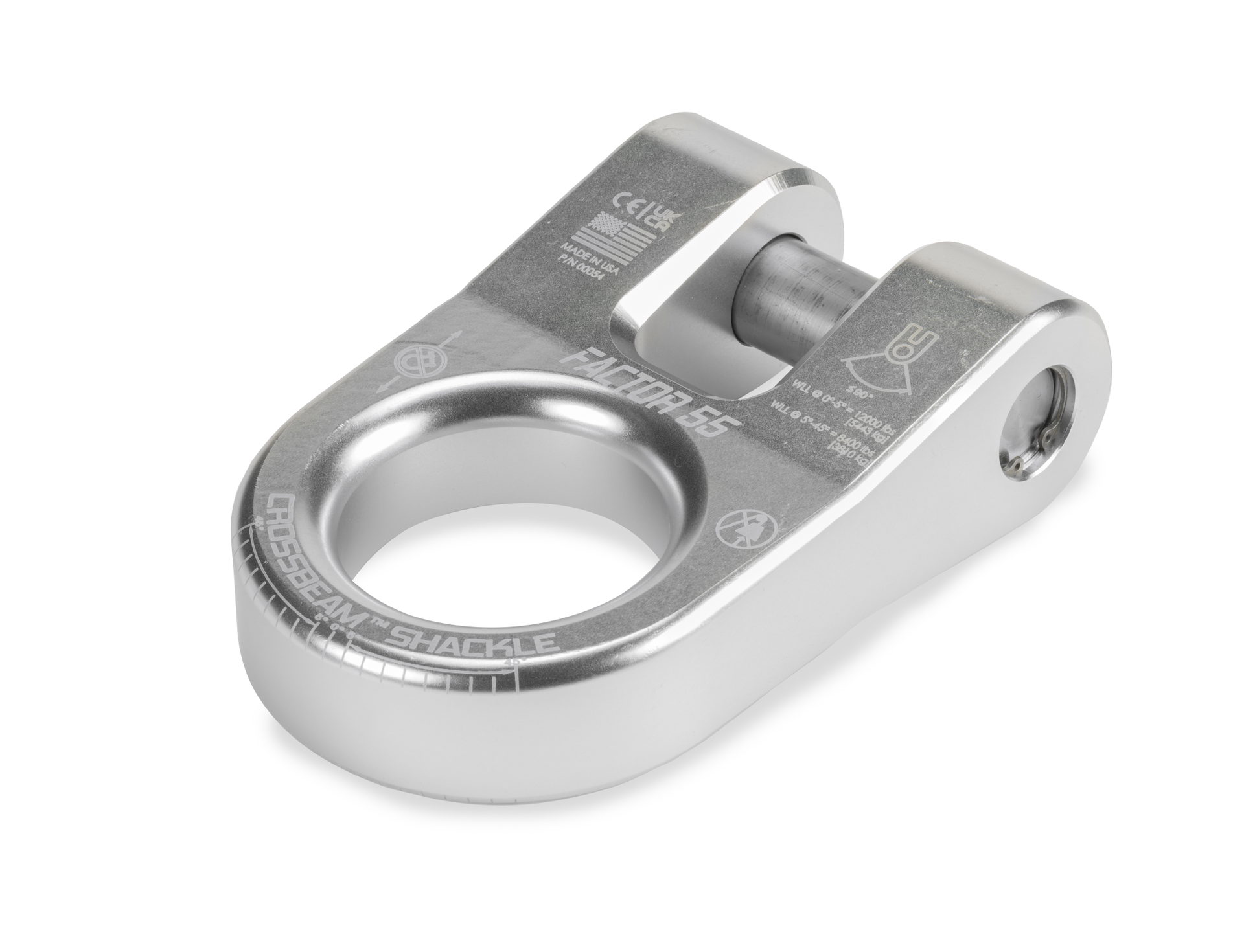 Factor 55 CrossBeam Shackle, Silver
