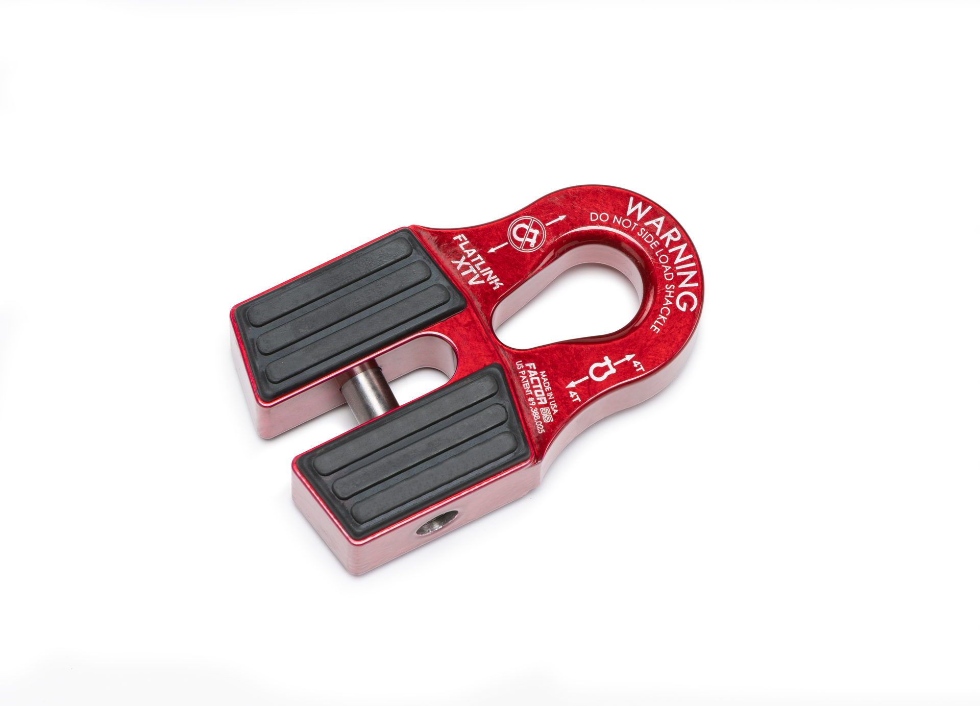 Factor 55 FlatLink XTV Winch Shackle Mount, Red