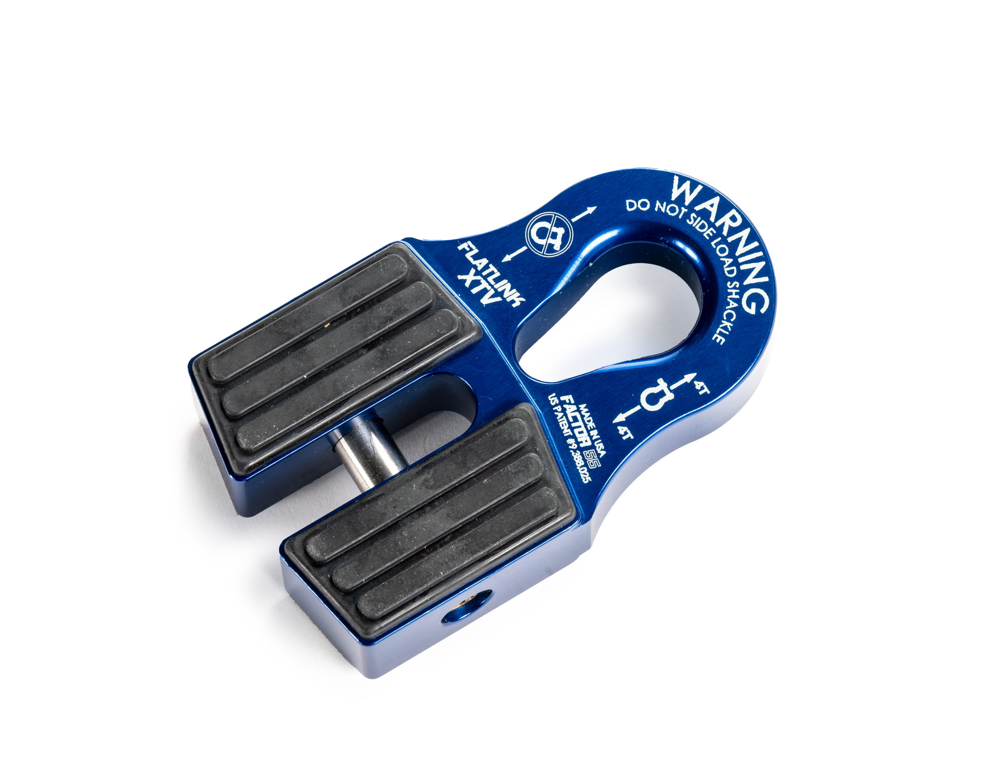 Factor 55 FlatLink XTV Winch Shackle Mount, Blue