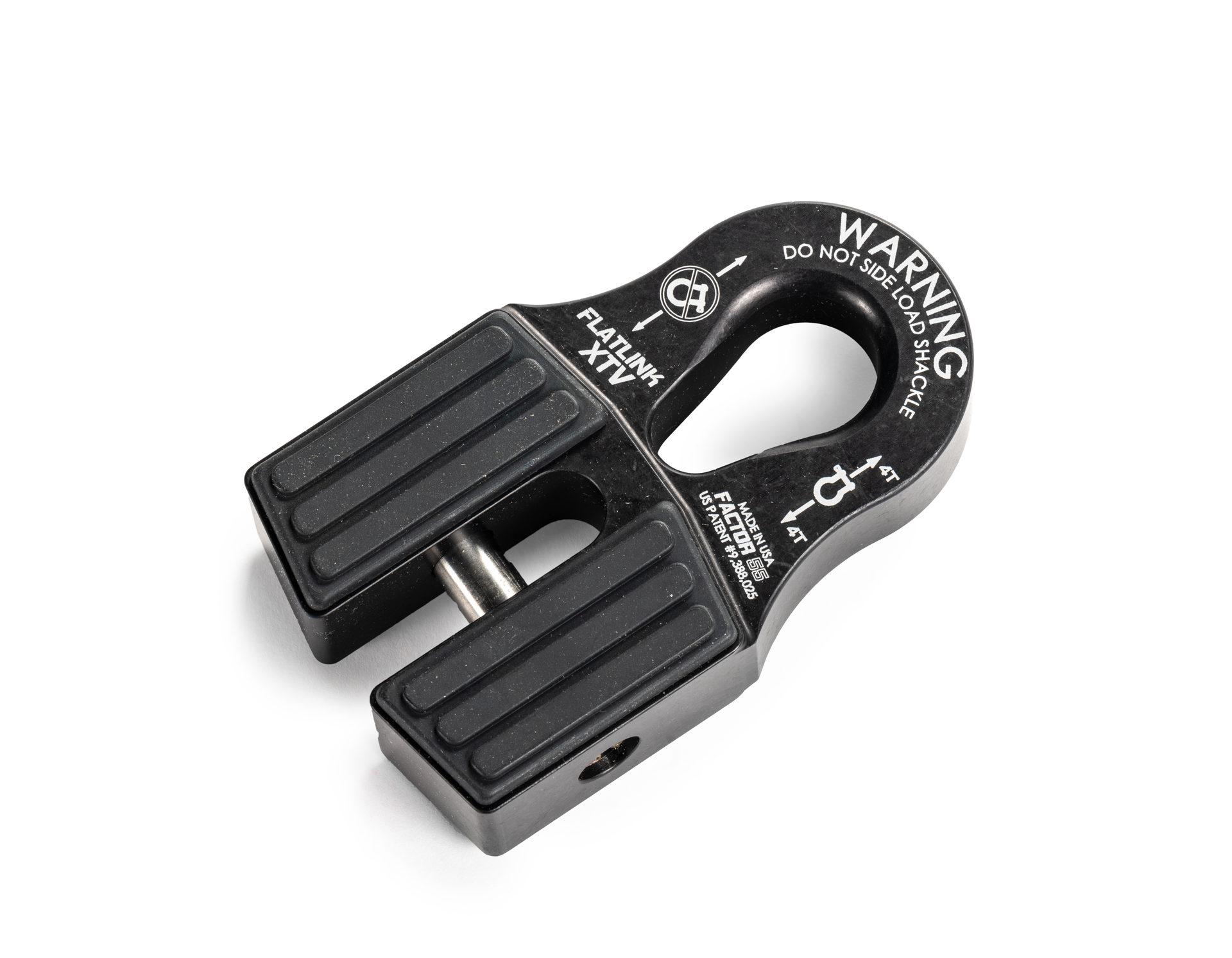 Factor 55 FlatLink XTV Winch Shackle Mount, Black