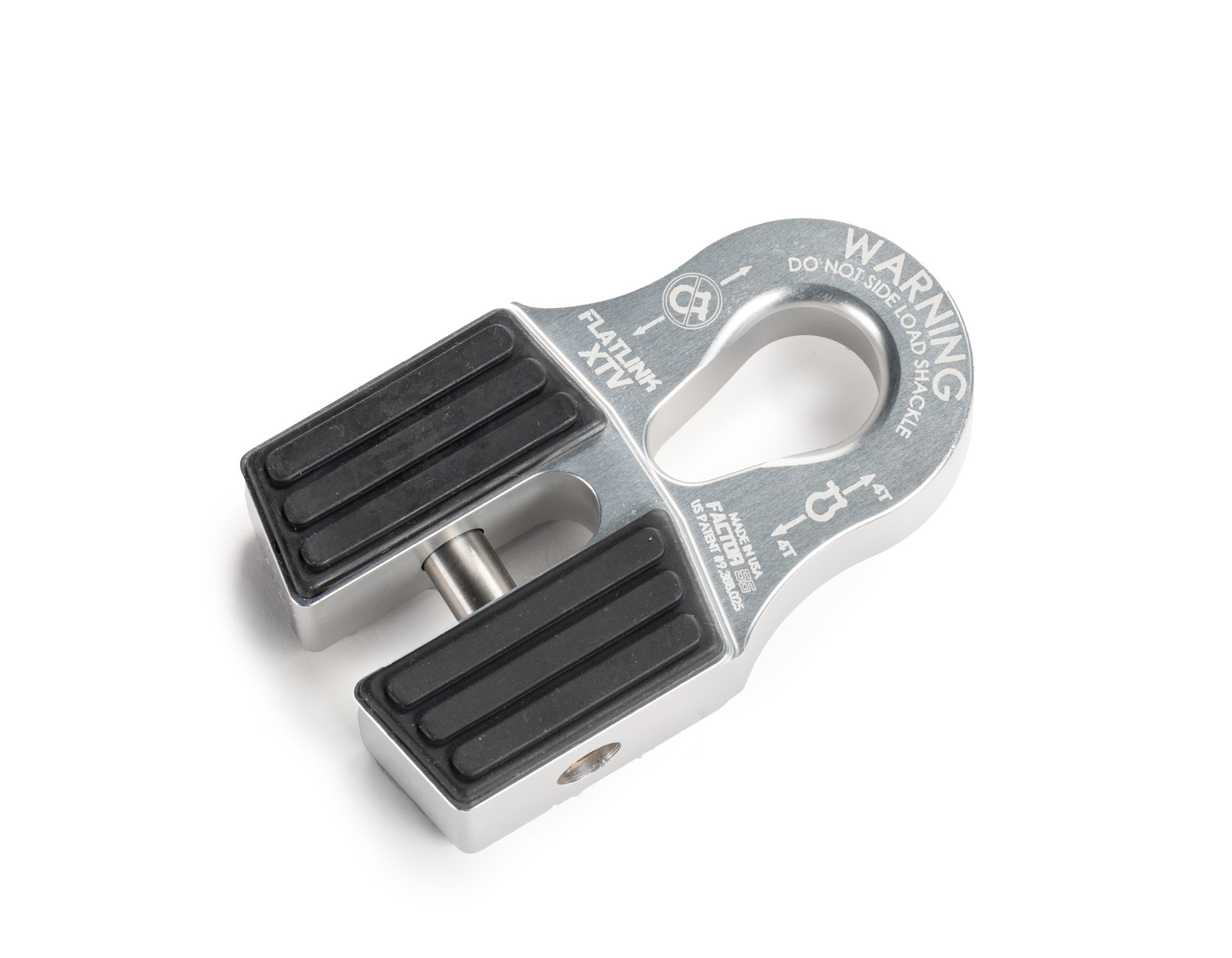 Factor 55 FlatLink XTV Winch Shackle Mount, Silver