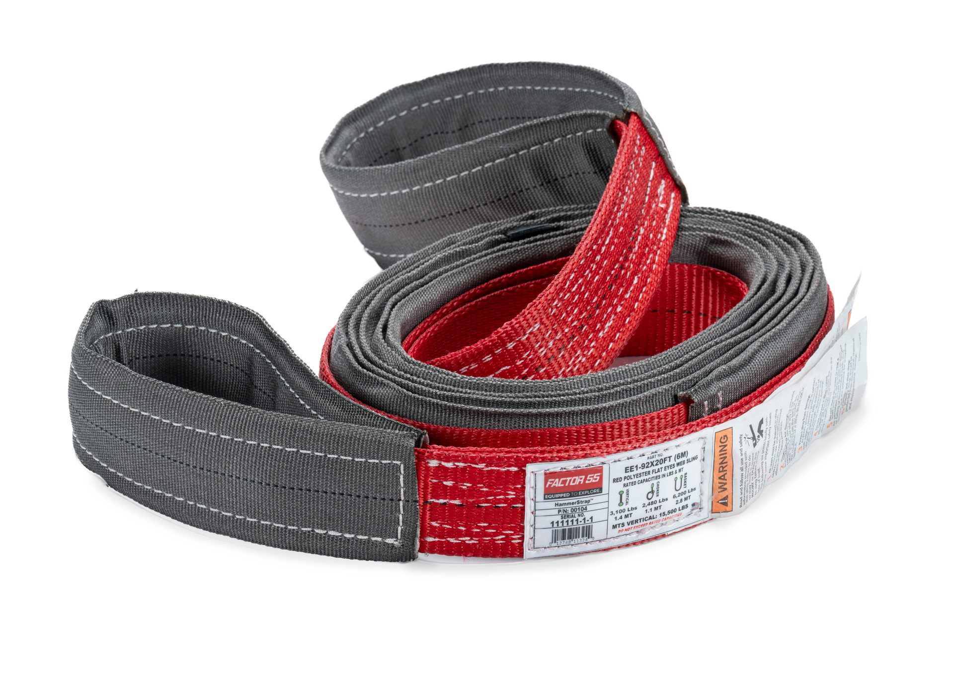 Factor 55 HammerStrap, 2 in. x 20 ft