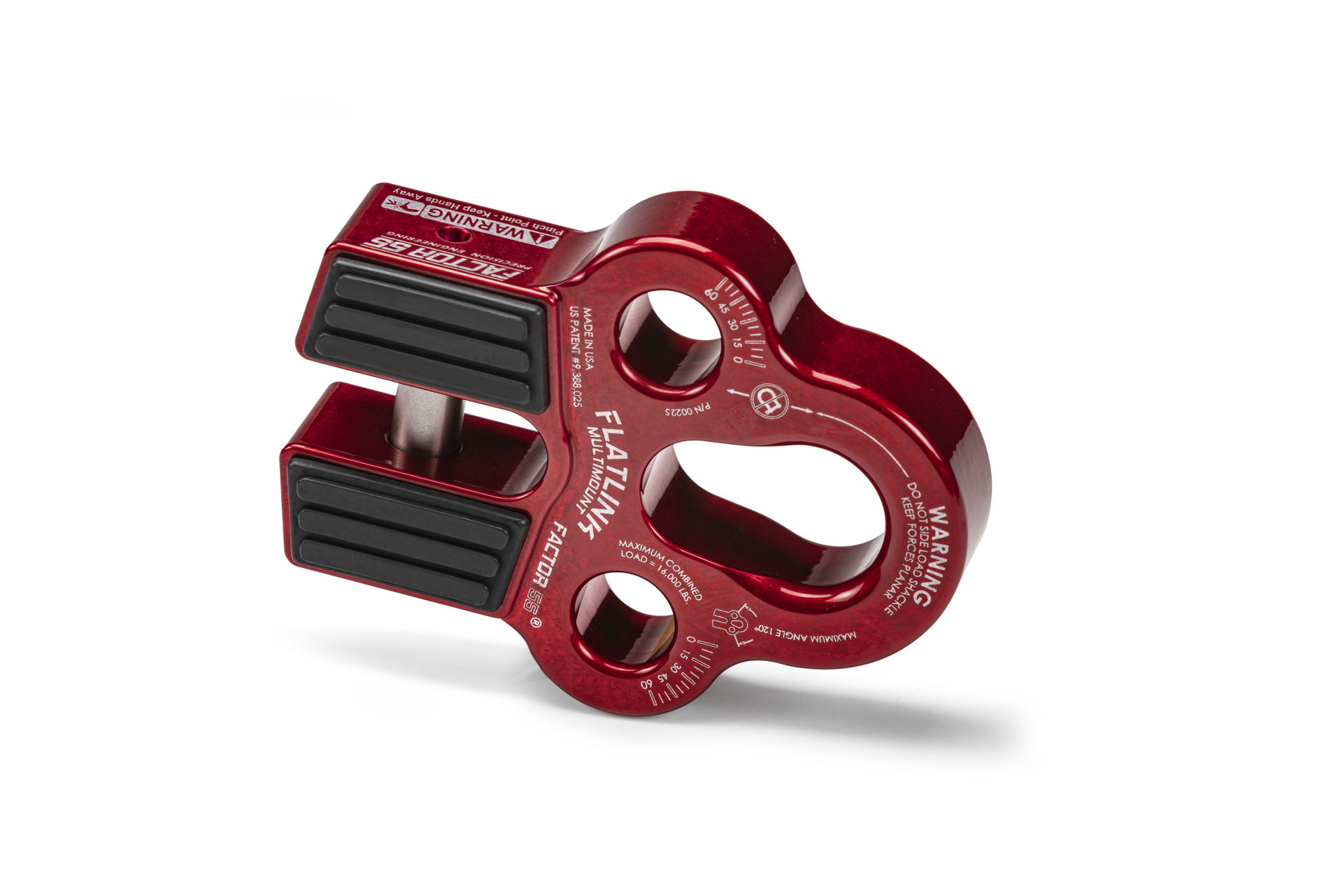 Factor 55 FlatLink MultiMount Winch Shackle Mount, Red
