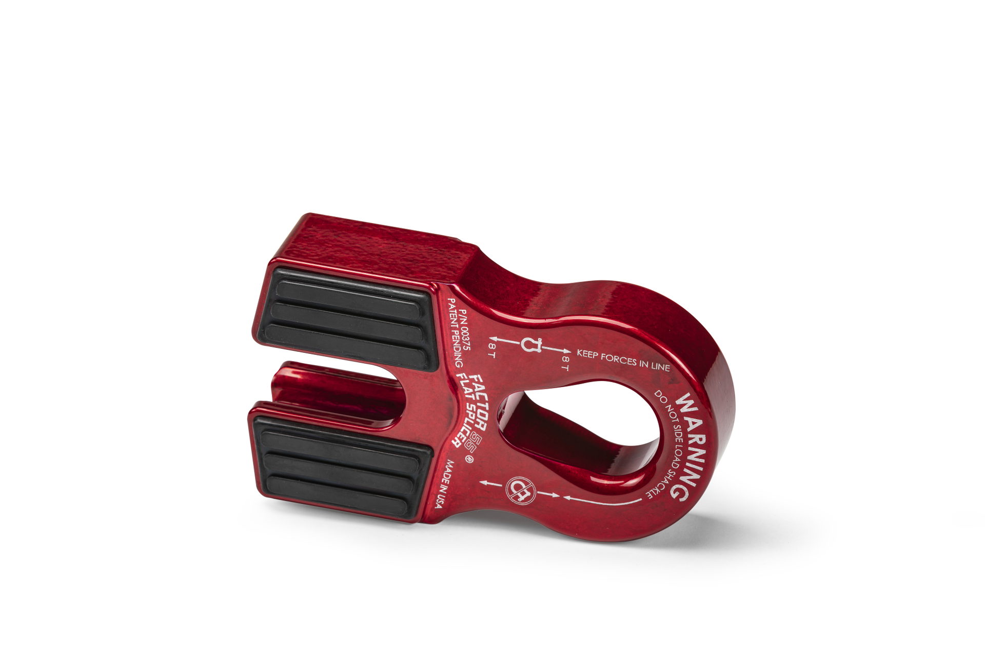 Factor 55 Flat Splicer Splice-On Shackle Mount, 3/8-1/2 in. Rope, Red