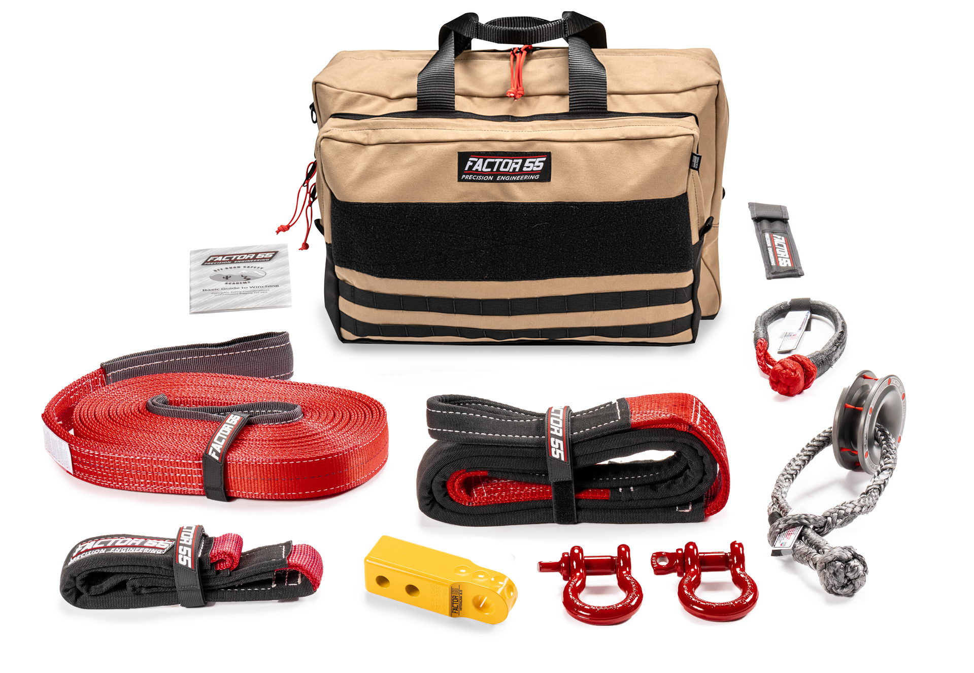 Factor 55 Sawtooth Winch Accessory Kit, Yellow HitchLink, Large Bag