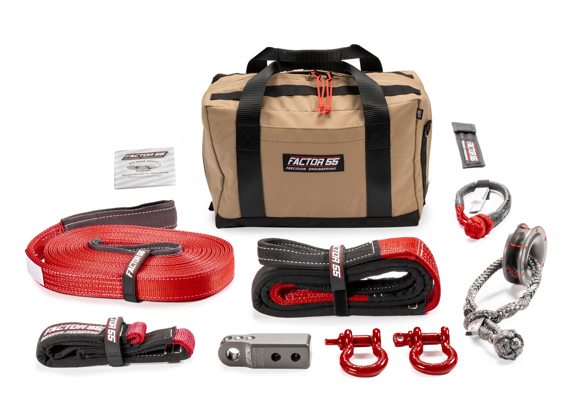 Factor 55 Sawtooth Winch Accessory Kit, Gray HitchLink, Medium Bag